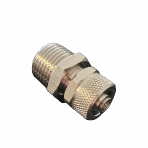 CONEXÃO RETA 1/2 X M12 CROMADA COM PORCA