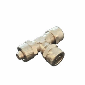 CONEXÃO TEE M10 CROMADA COM PORCA