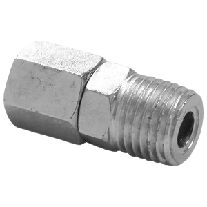 CONEXAO 1/4 X M10 METAL COM PORCA