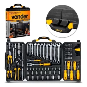 JOGO DE FERRAMENTAS COM 110 PEÇAS VONDER