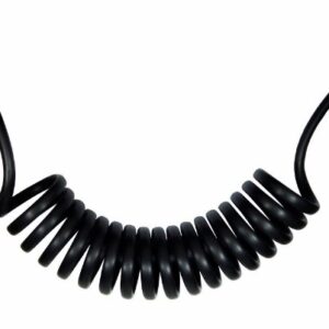 ESPIRAL CARRETA CHICOTE ELETRICO 6POLOS 5,5M PRETO