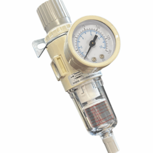 FILTRO REGULADOR MINI 1/4 COM MANÔMETRO - LINHA WHITE