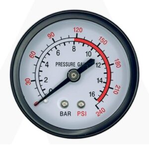 MANOMETRO HORIZONTAL 1/4