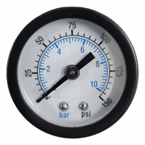 MANOMETRO HORIZONTAL 1/8 0-10 BAR / 0-150 PSI