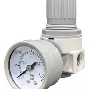 REGULADOR DE PRESSÃO MINI 1/4 COMPLETO - LINHA WHITE