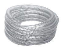 MANGUEIRA PVC ATOXICA ESPIRAL AÇO 1